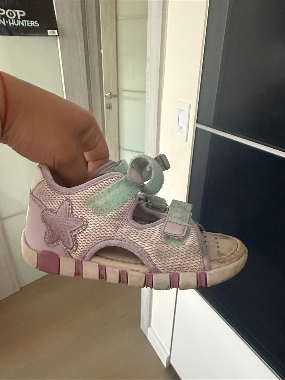 Geox Girls Lavender & Mint Star Sandals - Kids